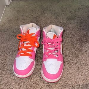 Womans Pink and Orange Nike Sneakers